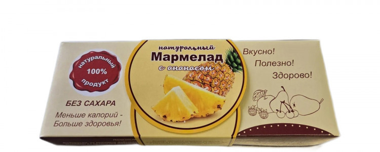  Мармелад натуральный "Ананас" 140г  в Мценске