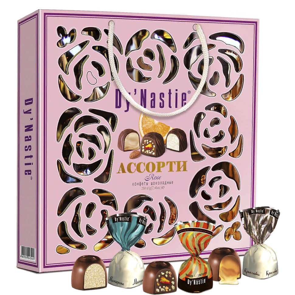  Династия Сумка 170г Конфеты "Ассорти ROSE"    в Мценске